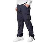 Matchstick Mens Cargo Trousers Utility Work Trousers Military Combat Pants with Multi Pockets (Grayish Blue_M/30)