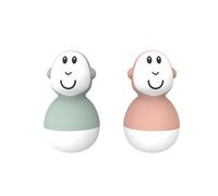 Matchstick Monkey, 12 Months Old+, 2 Wobblers (Mint Green & Dusty Pink
