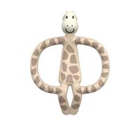 Matchstick Monkey, Antimicrobial Silicone Teether & Gel Applicator, Easy To Grip, BPA Free, 3 Months Old+, 11 cm, Gigi Giraffe, Pack of 1