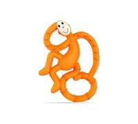 Matchstick Monkey, Antimicrobial Silicone Teether, Easy To Grip, BPA Free, 3 Months Old+, 10 cm, Orange Mini Monkey
