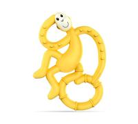 Matchstick Monkey, Antimicrobial Silicone Teether, Easy to Grip, BPA Free, 3 Months Old Plus, 10 cm, Yellow Mini Monkey