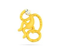 Matchstick Monkey, Antimicrobial Silicone Teether, Easy to Grip, BPA Free, 3 Months Old Plus, 10 cm, Yellow Mini Monkey