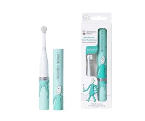 Matchstick Monkey Baby Electric Sonic Toothbrush, Antimicrobial Protection, Suitable from 3 Months, Green