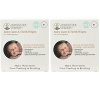 Matchstick Monkey Baby Gum & Teeth Wipes, Gently Remove Milk Sugars & Residue, On-the-go Oral Hygiene, Flouride-Free, Prevent Plaque Buildup, 0 Months +, Pack of 50