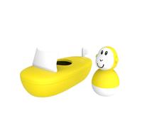 Matchstick Monkey Bathtime Boat Set - Yellow