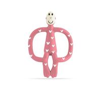 Matchstick Monkey, Original Teether & Gel Applicator, Antimicrobial Silicone Teething Toys for Baby, Easy to Grip, BPA Free, 3 Months Old+, 10.5 cm, Hearts