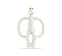 Matchstick Monkey, Original Teether & Gel Applicator, Antimicrobial Silicone Teething Toys for Baby, Easy to Grip, BPA Free, 3 Months Old+, 10.5 cm, Confetti Cream