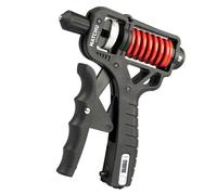 MATCHU - Adjustable Hand Grip Trainer - Resistance from 5 to 165 kg - Includes Integrated Counter - Powerful Grip Trainer - Plastic/Metal - Black/Red