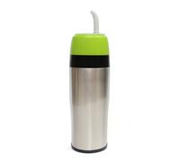 Mate Green Yerbomos 2.0 Green 350 ml for Yerba Mate Tea 350 ml ● A Portable Accessory for Yerba Mate ● Works Like a Thermos Flask with a Water Bottle and Keeps The Water ● Green-Silver