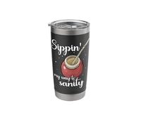 Mate Tea Sanity Calabash Yerba Mate Stainless Steel Insulated Tumbler