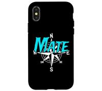 Mate Windrose Compass Boatlife Men Women sailing Case for iPhone X/XS