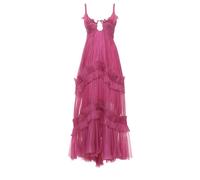 Matea Ruffled Dress - female - Maria Lucia Hohan - Gowns - Pink - M - Dresses M