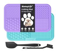 MateeyLife Large Lick Mat Slow Feeder for Dogs and Cats, Premium Lick Pad with Suction Cups for Dog Anxiety Relief, Slow Feeder Dog Bowls, Bathing, Grooming and Training.