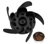 MateeyLife Slow Feeder Dog Bowls Insert with Suction Cups, Cuttable Design for Large & Medium Breeds, Fit for Regular Elevated, Compatible with Metal and Ceramic Dog Bowls for Slow Eating (Black)