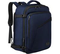 MATEIN 40L Travel Backpack Hand Luggage Airplane, Expandable 50x35x20cm Men Cabin Bag Lightweight Travel Backpack Women School Backpack Carry On Travel Backpack for Business, Work, Blue