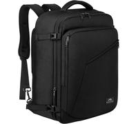 MATEIN 40L Travel Backpack Hand Luggage Airplane, Expandable 50x35x20cm Men Cabin Bag Lightweight Travel Backpack Women School Backpack Carry On Travel Backpack for Business, Work, Black