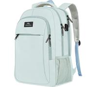 MATEIN Laptop Backpack, 15.6 Inch Travel Backpack Women, Laptop Rucksack with USB Charging Port, School Bag Anti Theft Daypack Work Bags for Men Women, Bright Blue