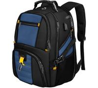 MATEIN Travel Laptop Backpack Large, 17.3 Inch Backpack 50L School Bag Water Resistant, Work Computer Rucksack for Men Anti Theft TSA with USB Charging Port, Laptop Bags for School Business-Roy Blue