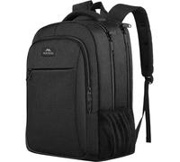 MATEIN Travel Laptop Backpack, Work Bag Lightweight Laptop Bag, Rucksack for Men Work, Anti Theft Business Backpack, Water Resistant School Rucksack Gift for Men and Women, Fits 15.6 Inch, Dark Black