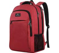 MATEIN Travel Laptop Backpack, Work Bag Lightweight Laptop Bag, Rucksack for Men Work, Anti Theft Business Backpack, Water Resistant School Rucksack Gift for Men and Women, Fits 15.6 Inch,Red
