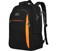 MATEIN Travel Laptop Backpack, Work Bag Lightweight Laptop Bag, Rucksack for Men Work, Anti Theft Business Backpack, Water Resistant School Rucksack Gift for Men and Women, 15.6 Inch, Black Orange