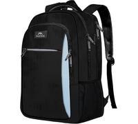 MATEIN Travel Laptop Backpack, Work Bag Lightweight Laptop Bag with USB Charging Port, Anti Theft Business Backpack, Water Resistant School Rucksack Gift for Men and Women, Fits 15.6 Inch, Black Blue