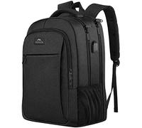 MATEIN Travel Laptop Backpack, Work Bag Lightweight Laptop Bag with USB Charging Port, Anti Theft Business Backpack, Water Resistant School Rucksack Gift for Men and Women, Fits 17.3 Inch, Black