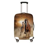 Mateju 3D Horse Suitcase Cover Elastic Luggage Covers Protectors, 18-32 Inch Trolley Case Protective Cover Washable Anti-Scratch Travel Suitcase Protector (Deserts,XL)