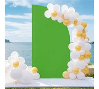 Mateju Arch Backdrop Cover Spandex Fited Wedding Arch Backdrop Stand Cover for Birthday Party Ceremony Decor Baby Shower Wedding Photography Background Frame Cover (6.6ft (101x202cm),Green)
