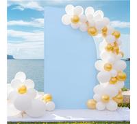 Mateju Arch Backdrop Cover Spandex Fited Wedding Arch Backdrop Stand Cover for Birthday Party Ceremony Decor Baby Shower Wedding Photography Background Frame Cover (6.6ft (101x202cm),Blue)