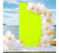 Mateju Arch Backdrop Cover Spandex Fited Wedding Arch Backdrop Stand Cover for Birthday Party Ceremony Decor Baby Shower Wedding Photography Background Frame Cover (6.6ft (101x202cm),Light Green)