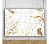 Mateju Backdrop Luxury Marble Pattern Photography Background Party Banner Suplies Photo Vinyl Backdrop, Video Live Streaming Photo Studio Props Home Decor (6x4 FT,Golden Gray)