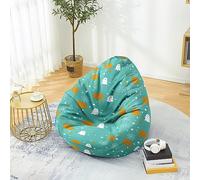 Mateju Bean Bag Chair, Beanbag Chair Adult, Halloween Graffiti Bean Bag Without Filling, Plush Toy Storage Large Bean Bags, High Back Bean Bags, Suitable for Indoor and Outdoor Beanbag (spectre,XL)