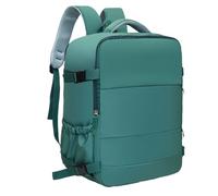 Mateju Cabin Bag Backpack, Carry On Flight Backpack, Men Woman Underseat Rucksack, Splash Resistant Hand Luggage Bag Casual Daypack, for Airplanes Plane Travel Work Office School (Green)