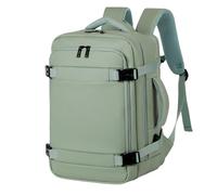 Mateju Cabin Bag Backpack, Carry On Flight Backpack Underseat Rucksack Splash-Resistant Hand Luggage Bag Casual Daypack for Airplanes Plane Travel Work Office School (Green B,40x25x20cm)