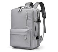Mateju Cabin Bag Backpack, Carry On Flight Backpack Underseat Rucksack Water Resistant Hand Luggage Bag Casual Daypack for Men Woman Airplanes Plane Travel Work Office School (Gray)
