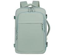 Mateju Cabin Bag Backpack, Carry On Flight Backpack Underseat Rucksack Water Resistant Hand Luggage Bag Casual Daypack for Men Woman Airplanes Plane Travel Work Office (Light Green,40x25x20cm)