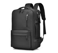 Mateju Cabin Bag Backpack, Carry On Flight Backpack Underseat Rucksack Water Resistant Hand Luggage Bag Casual Daypack for Men Woman Airplanes Plane Travel Work Office School (Black)