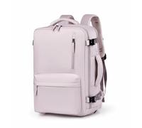 Mateju Cabin Bag Backpack, Carry On Flight Backpack Underseat Rucksack Water Resistant Hand Luggage Bag Casual Daypack for Men Woman Airplanes Plane Travel Work Office School (Light Purple)