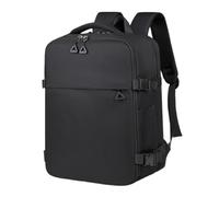 Mateju Cabin Bag Backpack, Carry On Flight Backpack Underseat Rucksack Water Resistant Oxford Hand Luggage Bag Casual Daypack for Men Woman Airplanes Plane Travel Work (Black,40x30x19cm)