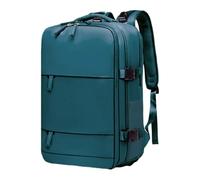 Mateju Cabin Bag Backpack, Carry On Flight Backpack Underseat Rucksack with Shoe Compartment Splash-Resistant Oxford Hand Luggage Bag for Airplanes Plane Travel Work (Peacock Blue A,40x25x20cm)