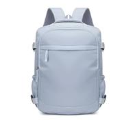 Mateju Cabin Bag Backpack,Carry On Flight Backpack with Shoes Compartment,Men Woman Underseat Rucksack,Hand Luggage Bag Casual Daypack,for Airplanes Plane Travel Work School (Light Blue,40x30x20cm)
