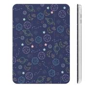 Mateju Case for iPad Mini 4/5/6 Case with Pencil Holder, 3D Universe iPad Protective Cover, Tri-Fold Smart Stand, Anti-Slip, Shockproof, Auto Wake/Sleep (Blue Universe,8.3inch)