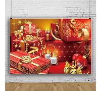 Mateju Christmas New Year Photography Background Backdrop Cloth, Photo Background Cloth Non Reflective Shooting Props for Party Photoshoot Photo Studio Video Studio (6x4FT,Happy New Year)