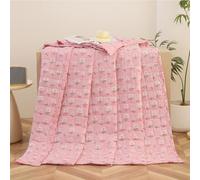 Mateju Coverless Duvet King Double Single, Cosy and Lightweight Quilt, All Year Round Soft and Comfortable Quilted Duvet Ideal for Bedspreads Throw, Machine Washable (Cherry blossoms,150 * 200cm)