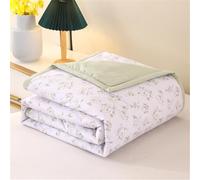 Mateju Coverless Duvet King Double Single, Cosy and Lightweight Quilt, All Year Round Soft and Comfortable Quilted Duvet Ideal for Bedspreads Throw, Machine Washable (Lily of the valley,150x 200cm)
