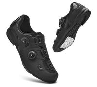 Mateju Cycling Shoes Mens and Women, Breathable Non-Slip No-Lock Indoor Bicycle Shoes, Outdoor Sports Riding Unisex Sneaker Rubber Sole Bike Sneaker -Model-A5 (Black,5)