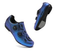 Mateju Cycling Shoes Mens and Women, Breathable Non-Slip No-Lock Indoor Bicycle Shoes, Outdoor Sports Riding Unisex Sneaker Rubber Sole Bike Sneaker -Model-A5 (Blue,5)