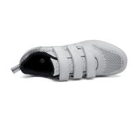 Mateju Cycling Shoes Mens and Women, Breathable Non-Slip No-Lock Indoor Bicycle Shoes, Outdoor Sports Riding Unisex Sneaker Rubber Sole Bike Sneaker -Style A9 (Gray,6.5)