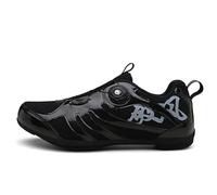 Mateju Cycling Shoes Mens and Women, Breathable Non-Slip No-Lock Indoor Bicycle Shoes, Unisex Sneaker Rubber Sole Bike Shoes, Outdoor Sports Riding Shoes Black